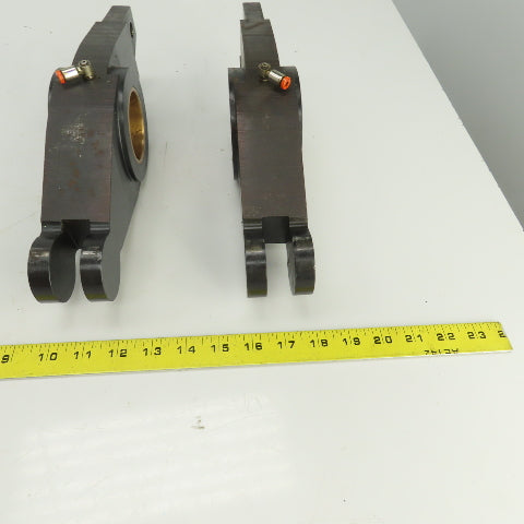13-5/8" OAL Steering Guiding Pivot Arm 60mm Cooled Brass Bushing Lot Of 2