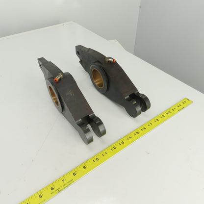 13-5/8" OAL Steering Guiding Pivot Arm 60mm Cooled Brass Bushing Lot Of 2