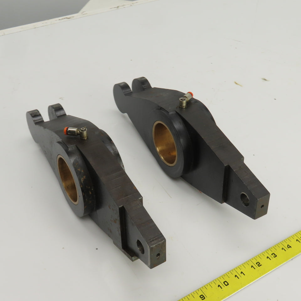 13-5/8" OAL Steering Guiding Pivot Arm 60mm Cooled Brass Bushing Lot Of 2