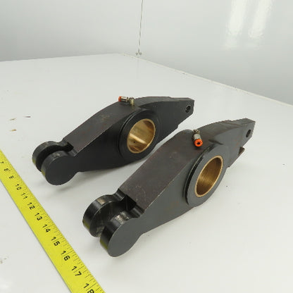 13-5/8" OAL Steering Guiding Pivot Arm 60mm Cooled Brass Bushing Lot Of 2