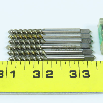 Misc. 10-32 Hand Spiral and Straight Flute Tap 3F Lot of 8