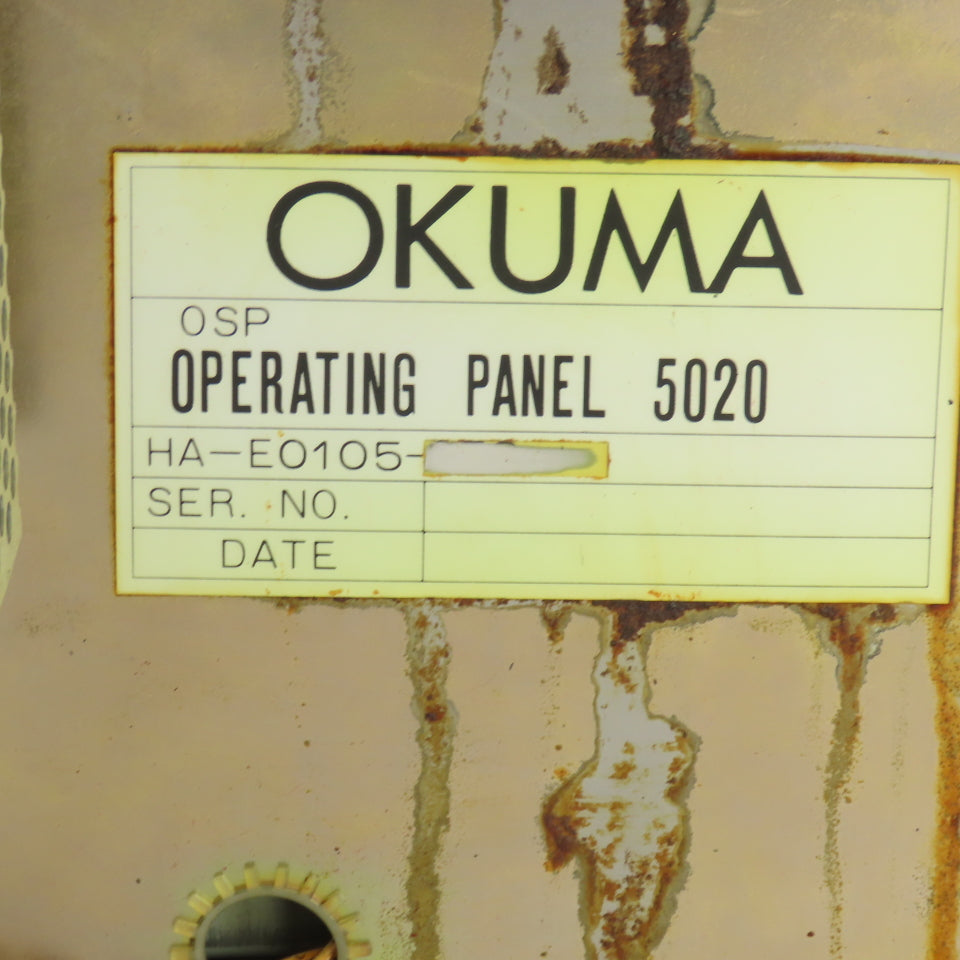 Okuma HA-E0105 Operating Panel 5020 W/Display
