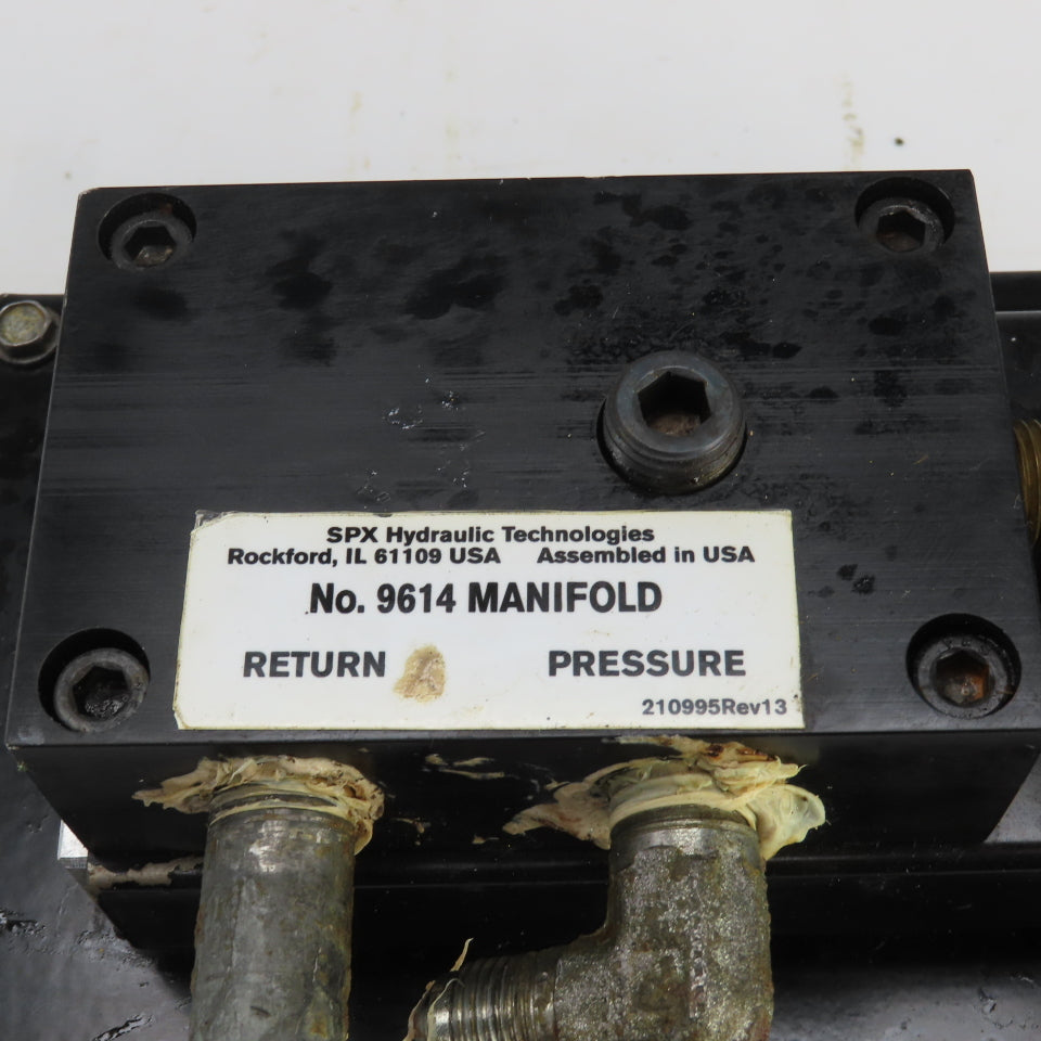 SPX Hytec 100987 Model G No.9614 Manifold Air/Hydraulic Pump Unit 4800PSI 330BAR