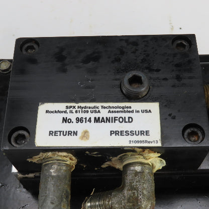 SPX Hytec 100987 Model G No.9614 Manifold Air/Hydraulic Pump Unit 4800PSI 330BAR