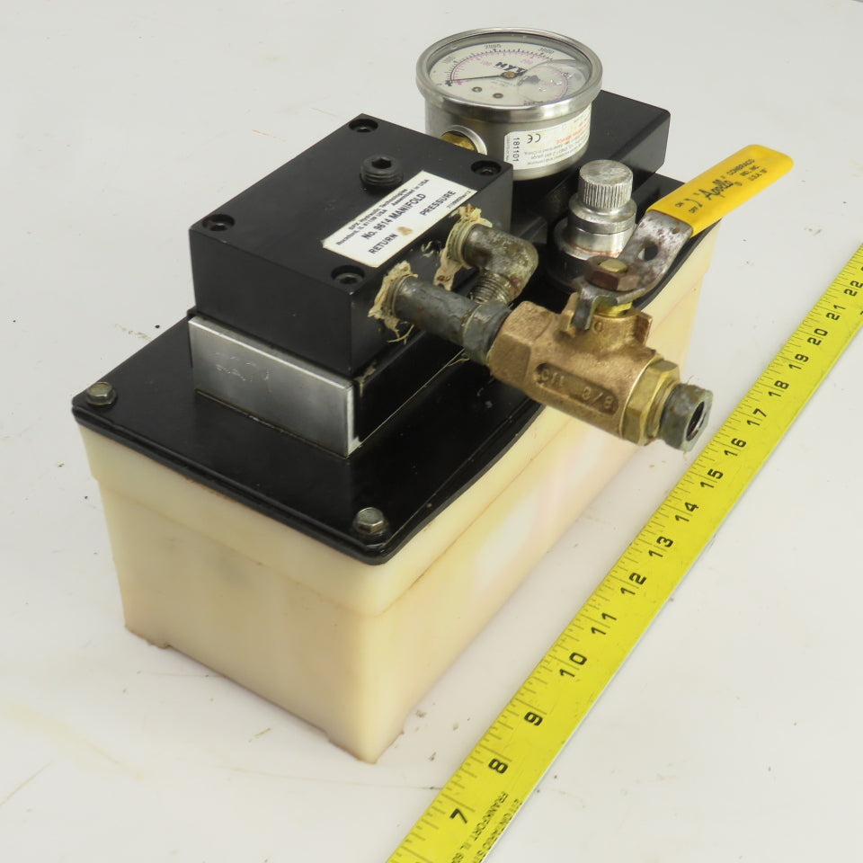 SPX Hytec 100987 Model G No.9614 Manifold Air/Hydraulic Pump Unit 4800PSI 330BAR