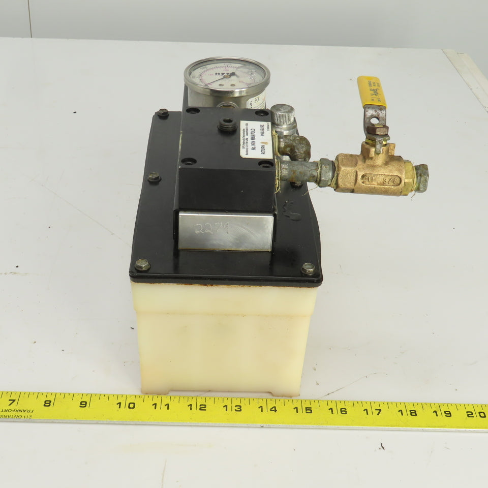 SPX Hytec 100987 Model G No.9614 Manifold Air/Hydraulic Pump Unit 4800PSI 330BAR