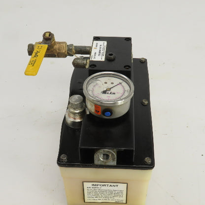 SPX Hytec 100987 Model G No.9614 Manifold Air/Hydraulic Pump Unit 4800PSI 330BAR