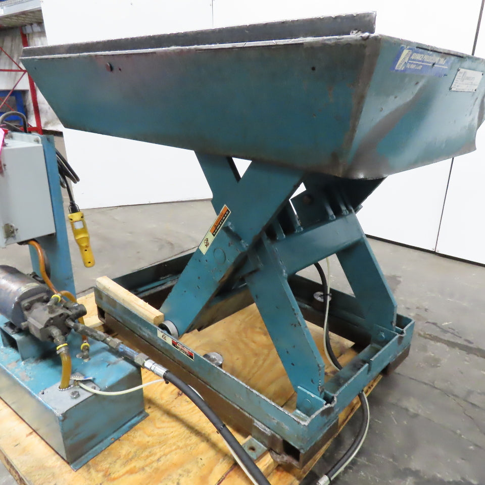 Advance Lifts P-4024 4000Lb 44" x 32" Scissor Lift Hydraulic Table 24" Lift 440V