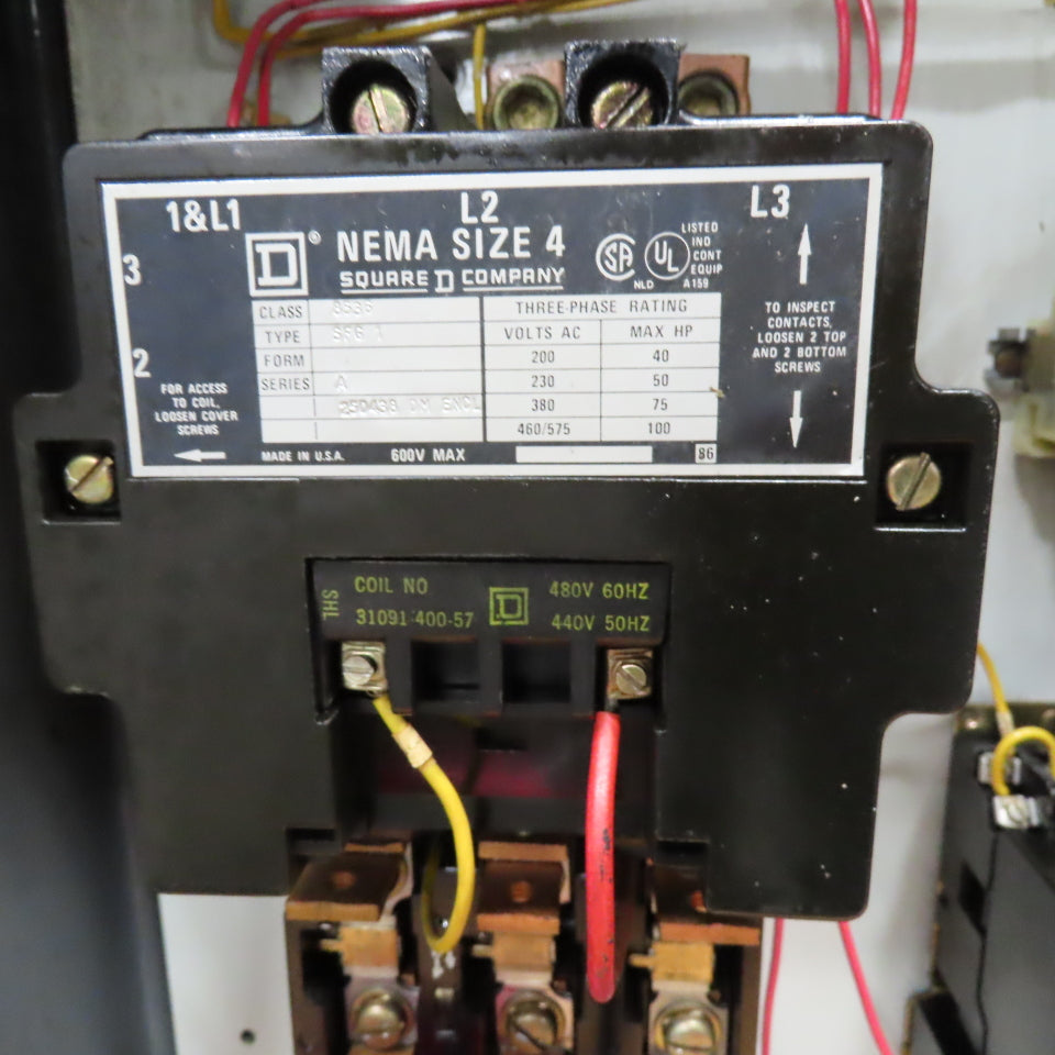 Quincy QSI-350 480V Auto Dual Control From Air Compressor Main Control Cabinet