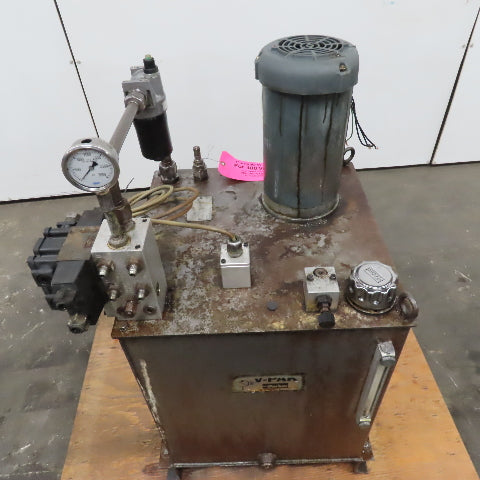 Parker V-Pak V37KM33PMR1/10 Hydraulic Power Unit 3Hp 230/460V 35 Gallon
