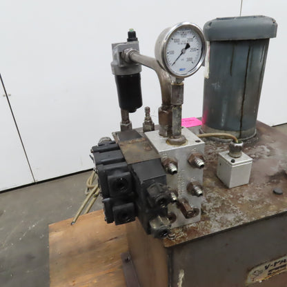 Parker V-Pak V37KM33PMR1/10 Hydraulic Power Unit 3Hp 230/460V 35 Gallon