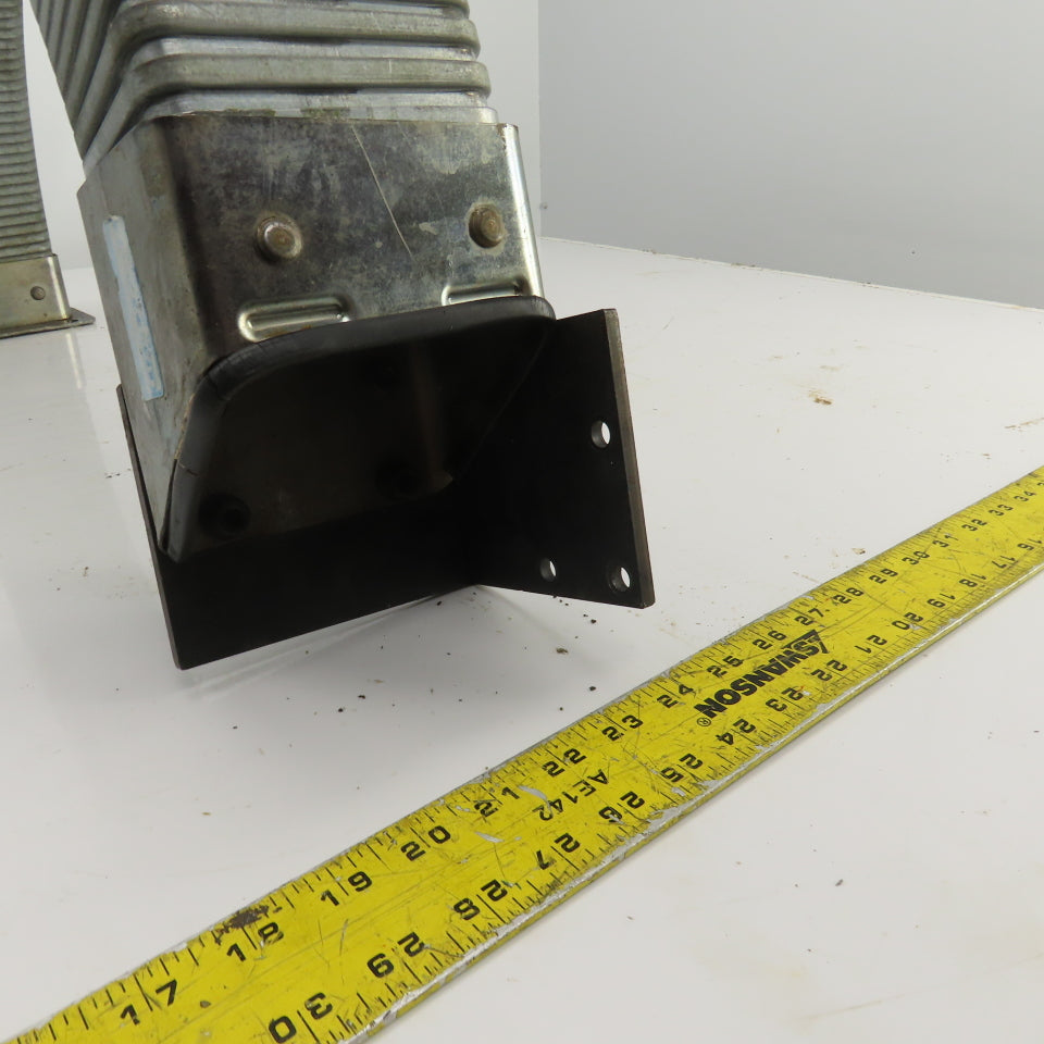Formal-Flex 35" OAL Half-Moon Enclosed Cable Protector 4"x 2-1/2" ID W/Connector