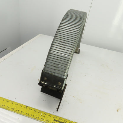 Formal-Flex 35" OAL Half-Moon Enclosed Cable Protector 4"x 2-1/2" ID W/Connector