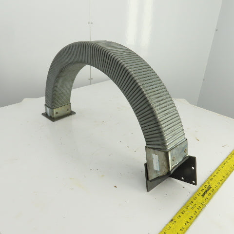 Formal-Flex 35" OAL Half-Moon Enclosed Cable Protector 4"x 2-1/2" ID W/Connector