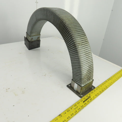 Formal-Flex 35" OAL Half-Moon Enclosed Cable Protector 4"x 2-1/2" ID W/Connector