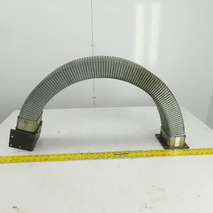 Formal-Flex 35" OAL Half-Moon Enclosed Cable Protector 4"x 2-1/2" ID W/Connector