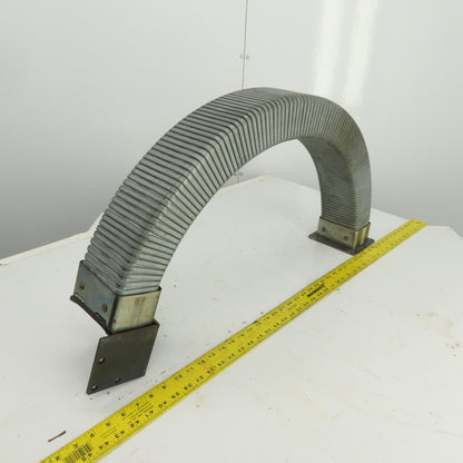 Formal-Flex 35" OAL Half-Moon Enclosed Cable Protector 4"x 2-1/2" ID W/Connector