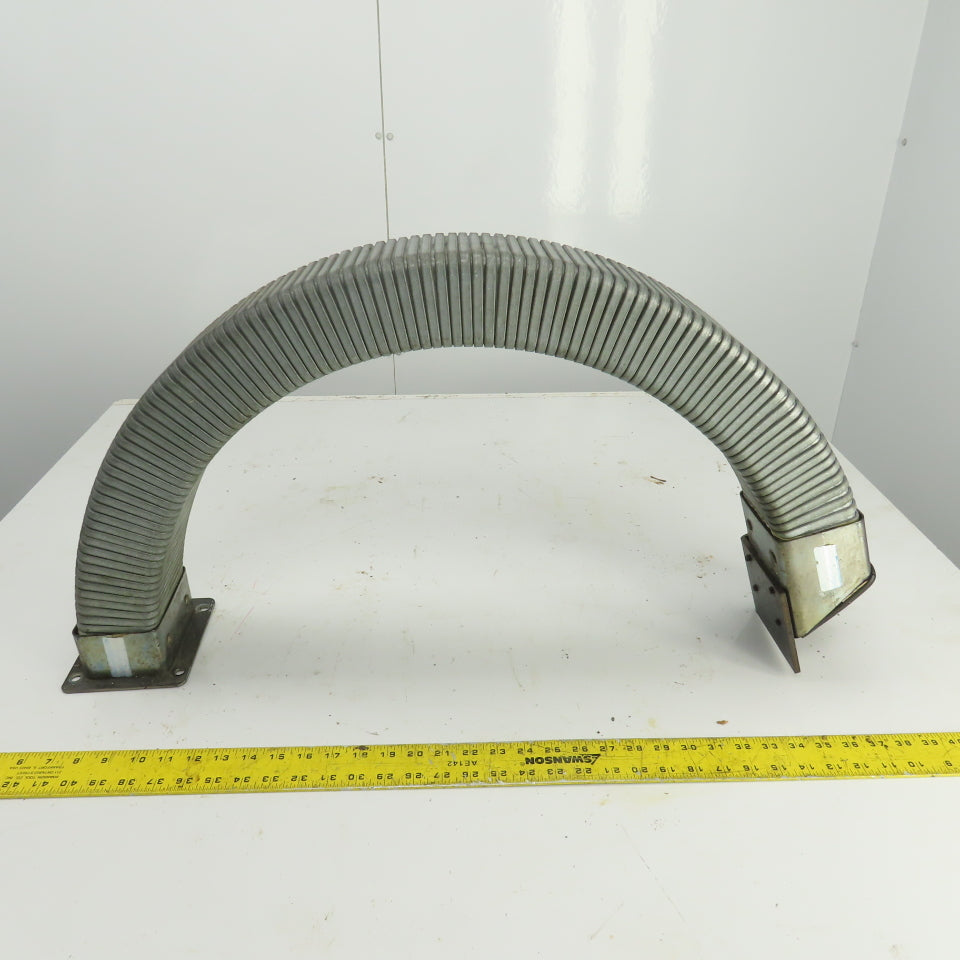 Formal-Flex 35" OAL Half-Moon Enclosed Cable Protector 4"x 2-1/2" ID W/Connector