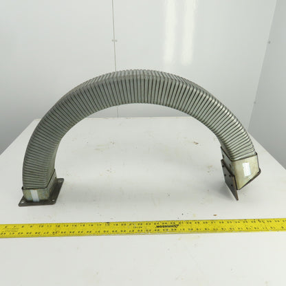 Formal-Flex 35" OAL Half-Moon Enclosed Cable Protector 4"x 2-1/2" ID W/Connector