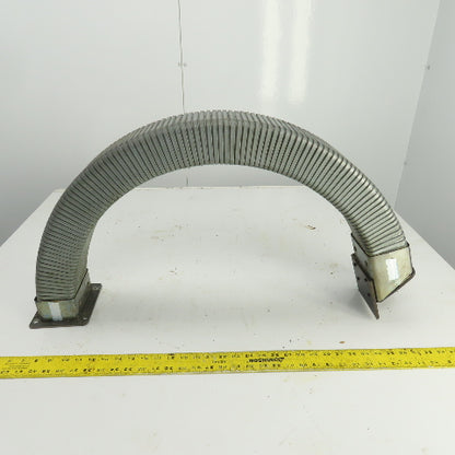 Formal-Flex 35" OAL Half-Moon Enclosed Cable Protector 4"x 2-1/2" ID W/Connector