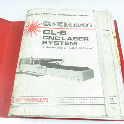 Cinccinnati CL-6 Operation Maintenance and Safety Manual