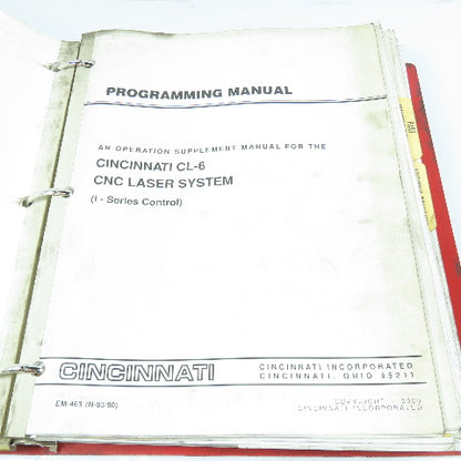 Cinccinnati CL-6 Operation Maintenance and Safety Manual