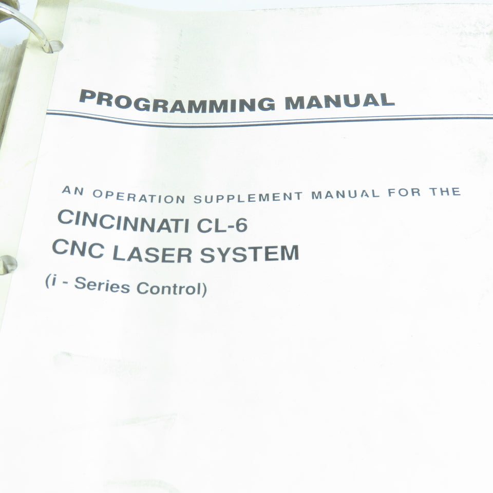 Cinccinnati CL-6 Technical Training Manual