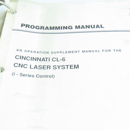 Cinccinnati CL-6 Technical Training Manual