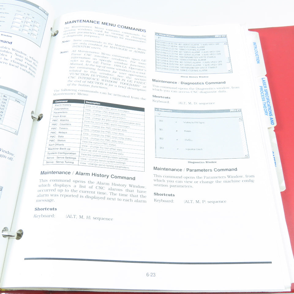 Cinccinnati CL-6 Technical Training Manual