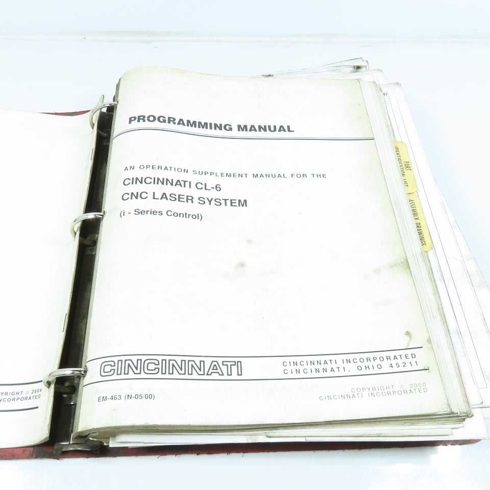 Cincinnati CL-6 Operation Maintenance and Safety Manual
