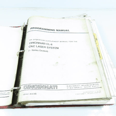 Cincinnati CL-6 Operation Maintenance and Safety Manual