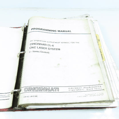 Cincinnati CL-6 Operation Maintenance and Safety Manual
