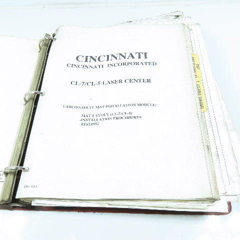 Cincinnati CL-6 Operation Maintenance and Safety Manual