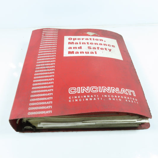 Cincinnati CL-6 Operation Maintenance and Safety Manual