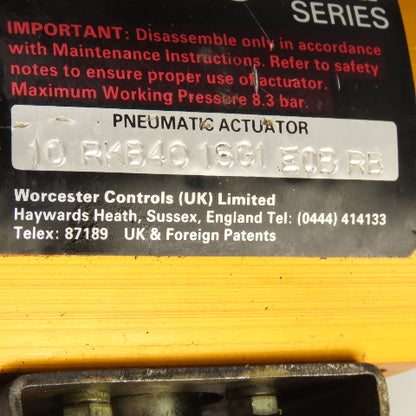 Norbro 10-RKB40-1SG1-E0B-RB 40R Ser. Pneumatic Actuator W/Worcester A105/A105