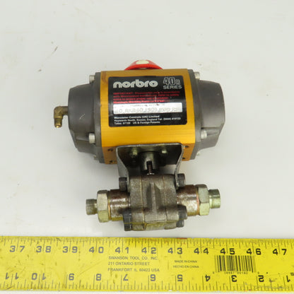 Norbro 10-RKB40-1SG1-E0B-RB 40R Ser. Pneumatic Actuator W/Worcester A105/A105