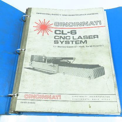 Cincinnati CL-6 Operation and Safety Manual