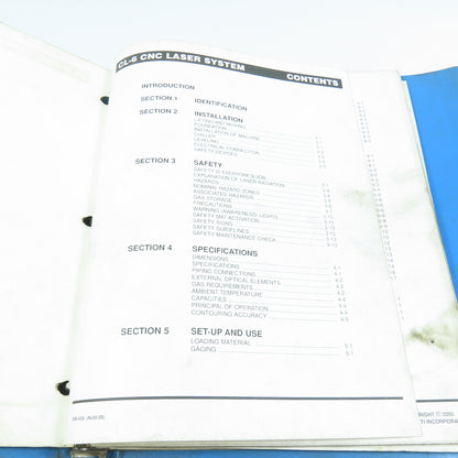 Cincinnati CL-6 Operation and Safety Manual
