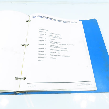 Cincinnati CL-6 Operation and Safety Manual