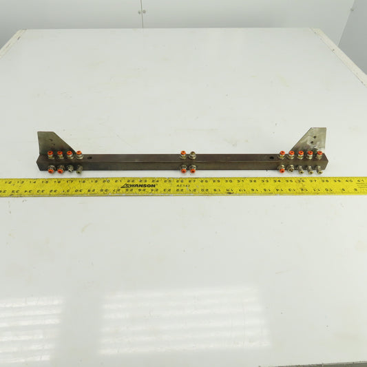11 Port Airline Separator/Spreader Organizer Bar W/Quick Connects 24-1/2" OAL