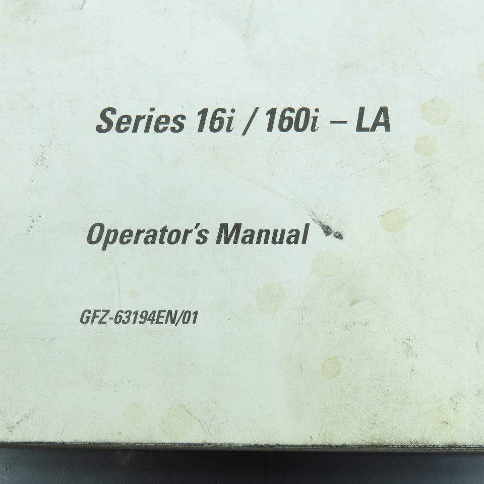 GE Fanuc GFZ-63194EN/01 Series 16i/160i-LA Operators Manual