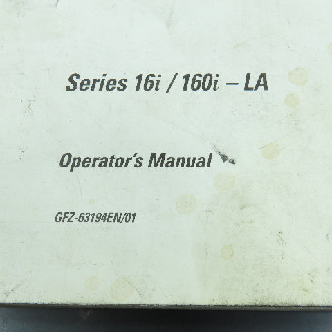 GE Fanuc GFZ-63194EN/01 Series 16i/160i-LA Operators Manual