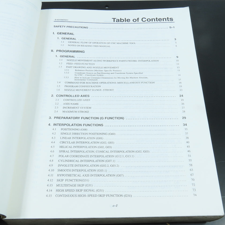 GE Fanuc GFZ-63194EN/01 Series 16i/160i-LA Operators Manual