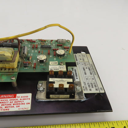 Allen Bradley Ser A. 3/4HP Drive Board 115VAC 15A 1PH 90VDC 12A
