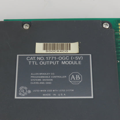 Allen Bradley 1771-OBD/1771-OFE1/1771-OGC Output Modules Lot Of 4