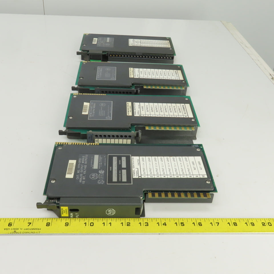Allen Bradley 1771-OBD/1771-OFE1/1771-OGC Output Modules Lot Of 4