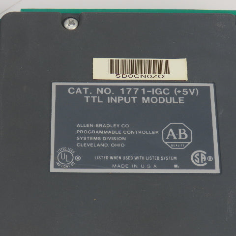 Allen Bradley 1771-IGC (+5V) TTL Input Module/Card Lot Of 2