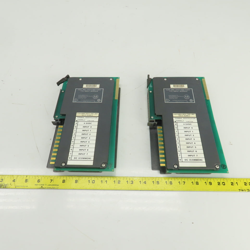 Allen Bradley 1771-IGC (+5V) TTL Input Module/Card Lot Of 2