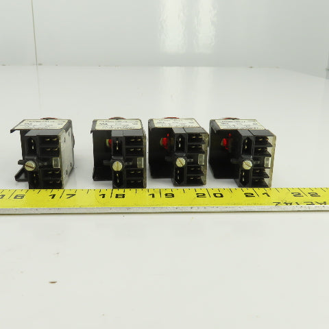 Allen Bradley 800MR-QT24 Ser D Red Illuminated Momentary Push-Button 24VDC Lot/4