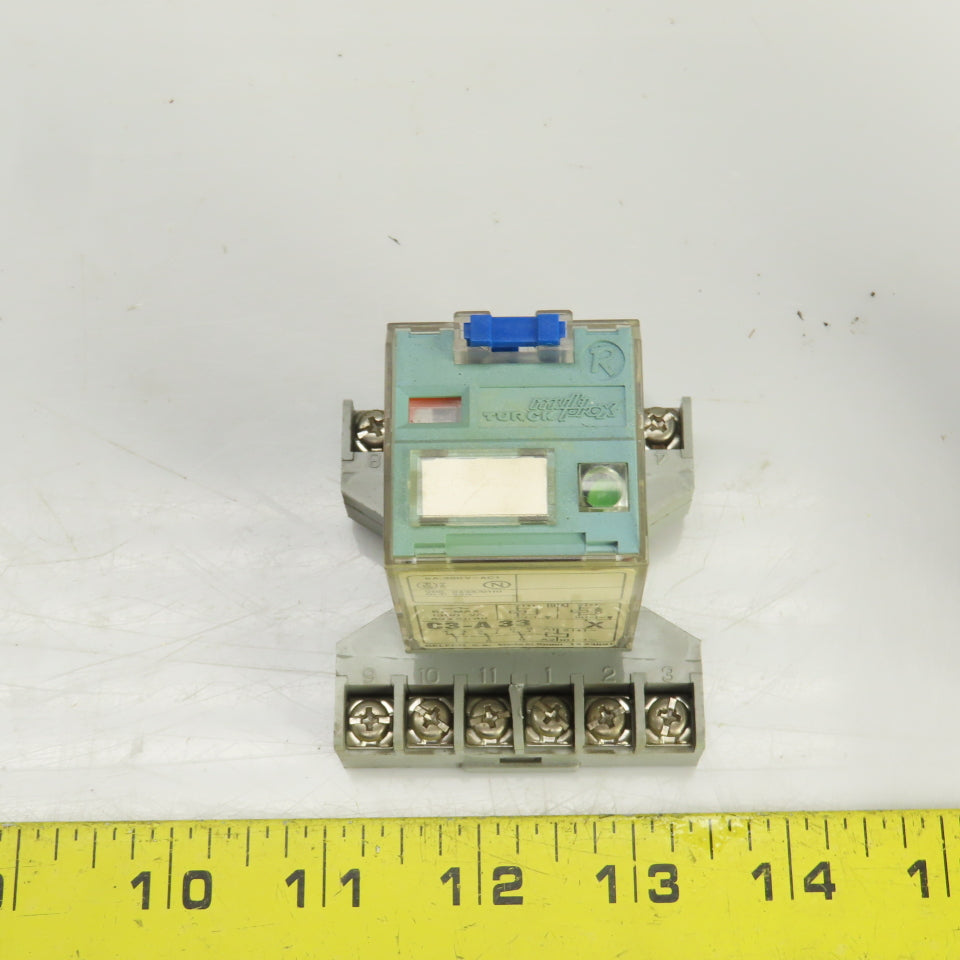 Releco C3-A 33 X 6A Relay W/SR3P-06 Socket Lot Of 2